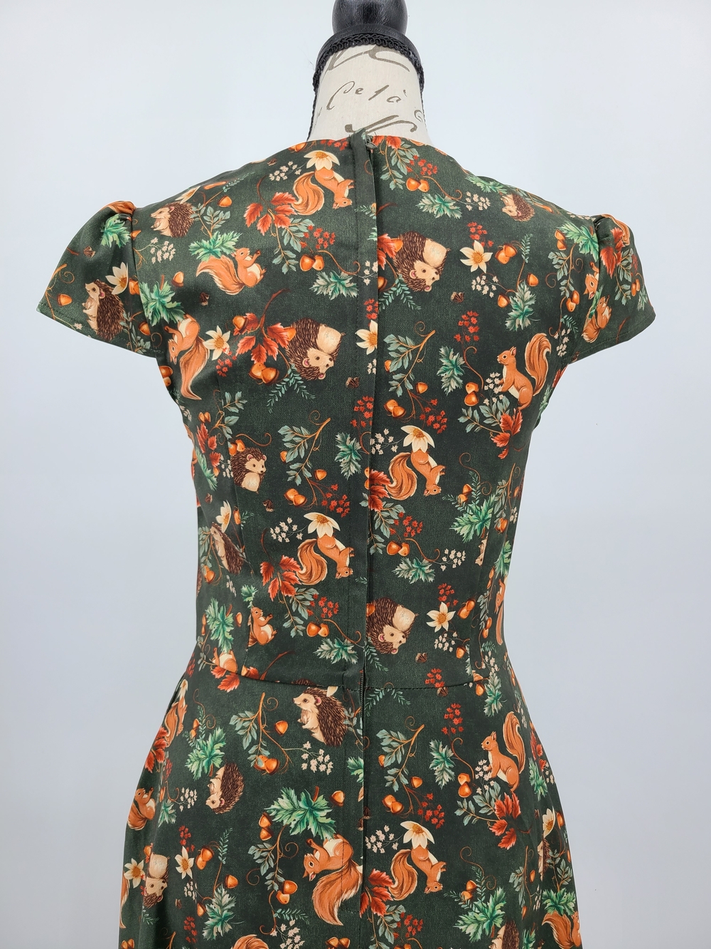Voodoo Vixen Cottagecore Squirrel Midi Dress Size XS/2 - Picture 8 of 14